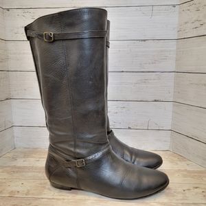 Frye bonnie boots in black leather 77985
